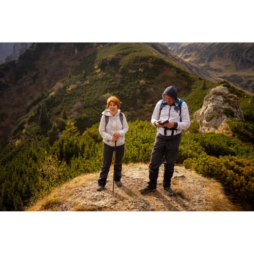 Couple hiking in nature